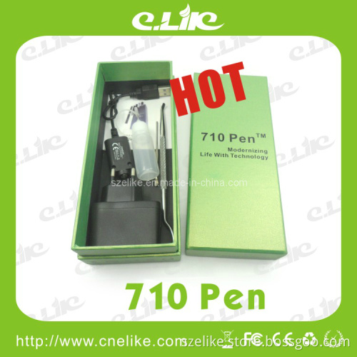 2014 Newest Portable Wax Atomizer 710 Pen with Pen Hanger E-Cigar